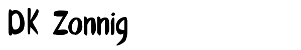 DK Zonnig font preview